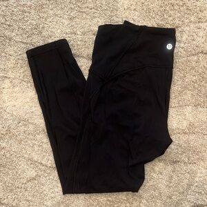 Lululemon black 7/8 length leggings size 10